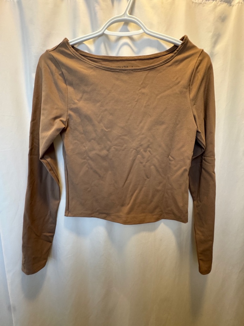Abercrombie & Fitch Scoop Neck Long-Sleeve Top